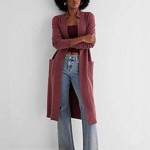 Express Collar kind sweater duster size small